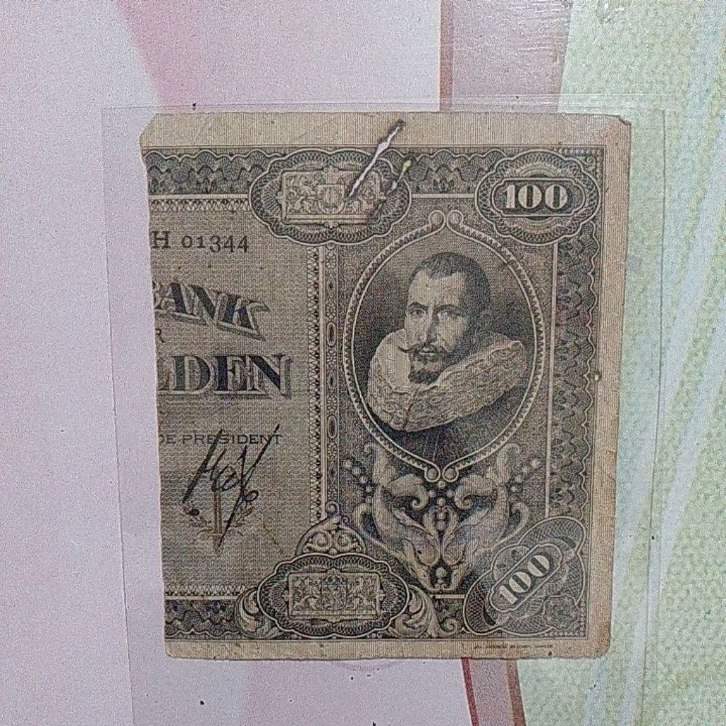 Uang Coen sanering senering 100 gulden vf