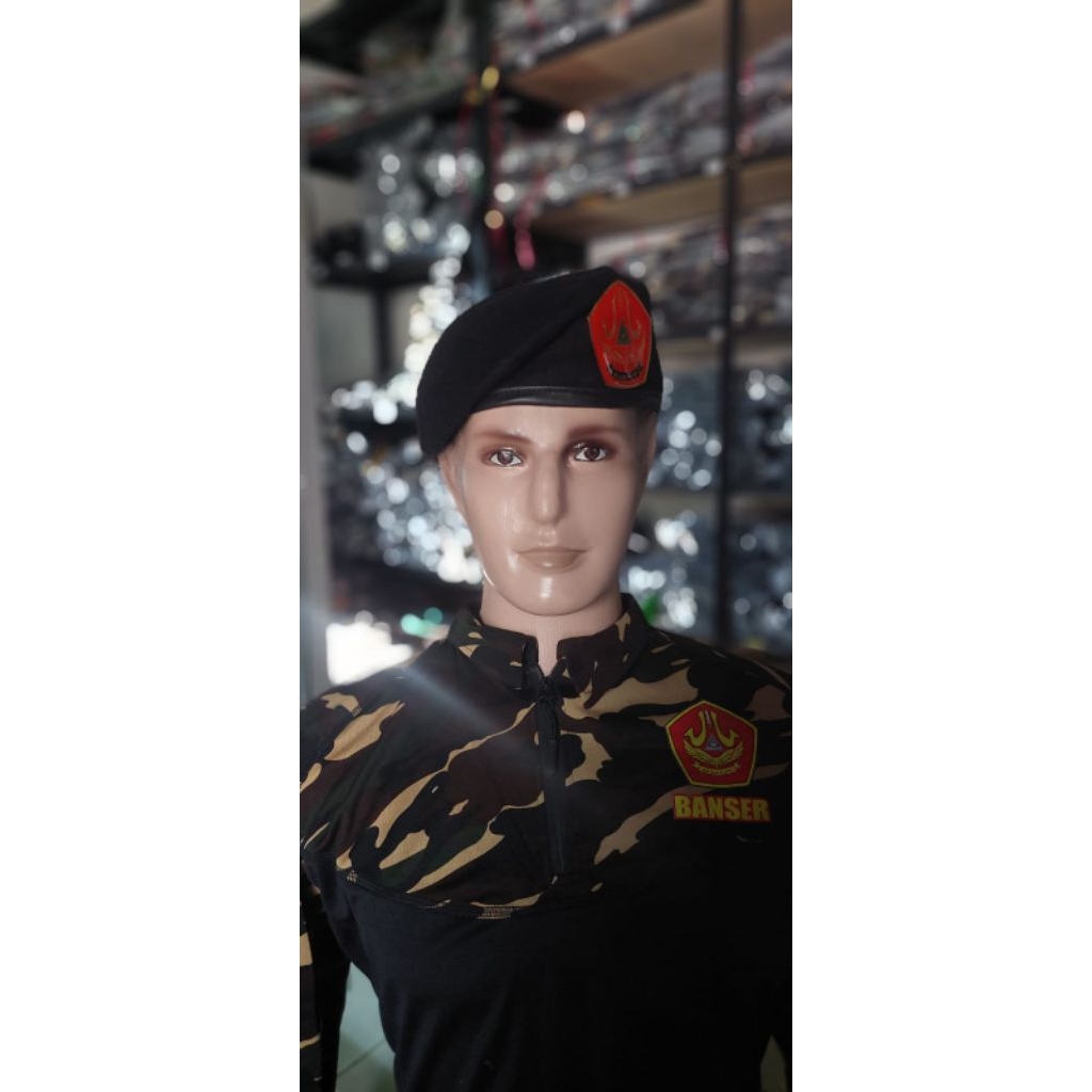 Baret Camel Hitam Banser