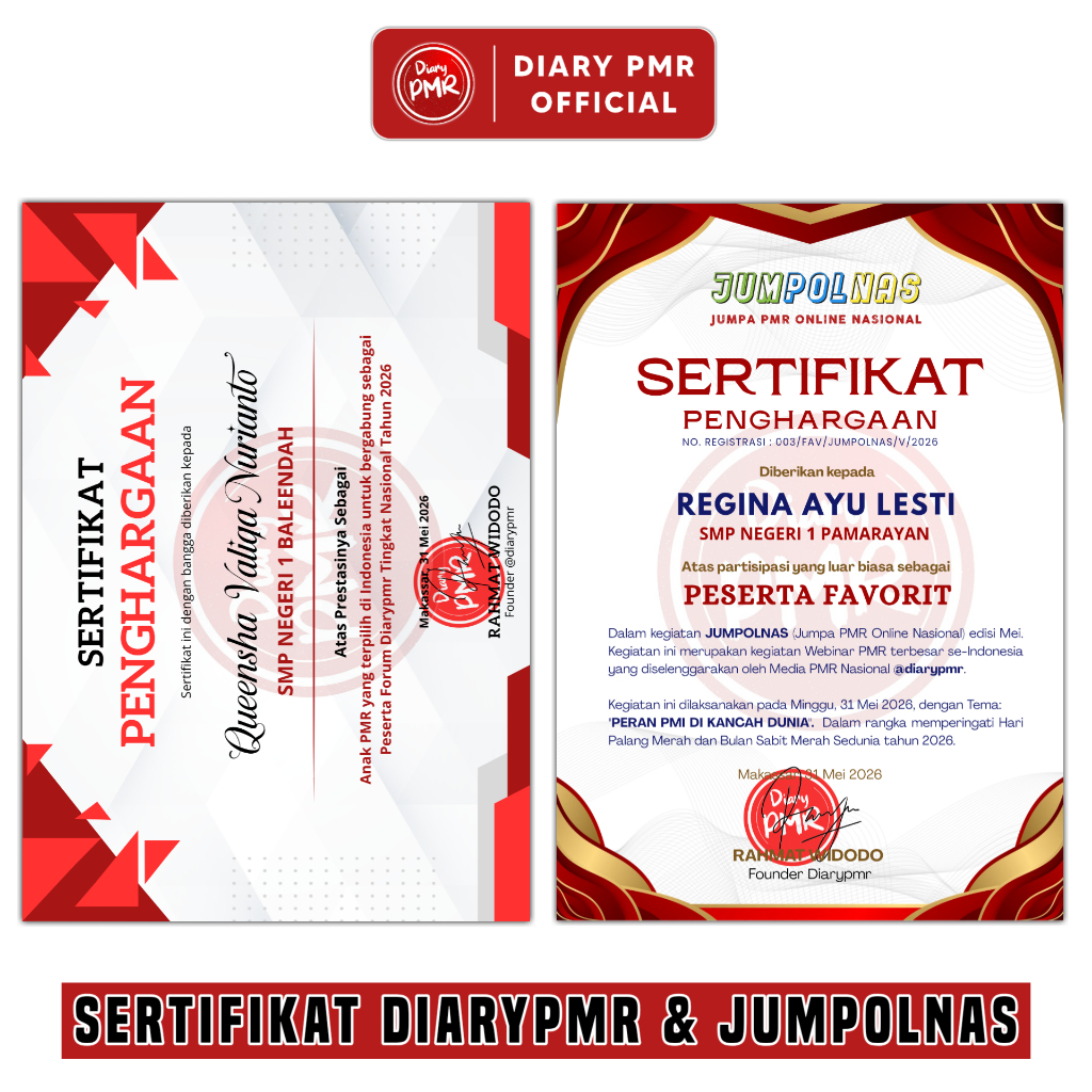 SERTIFIKAT FORUM DIARYPMR TINGKAT NASIONAL