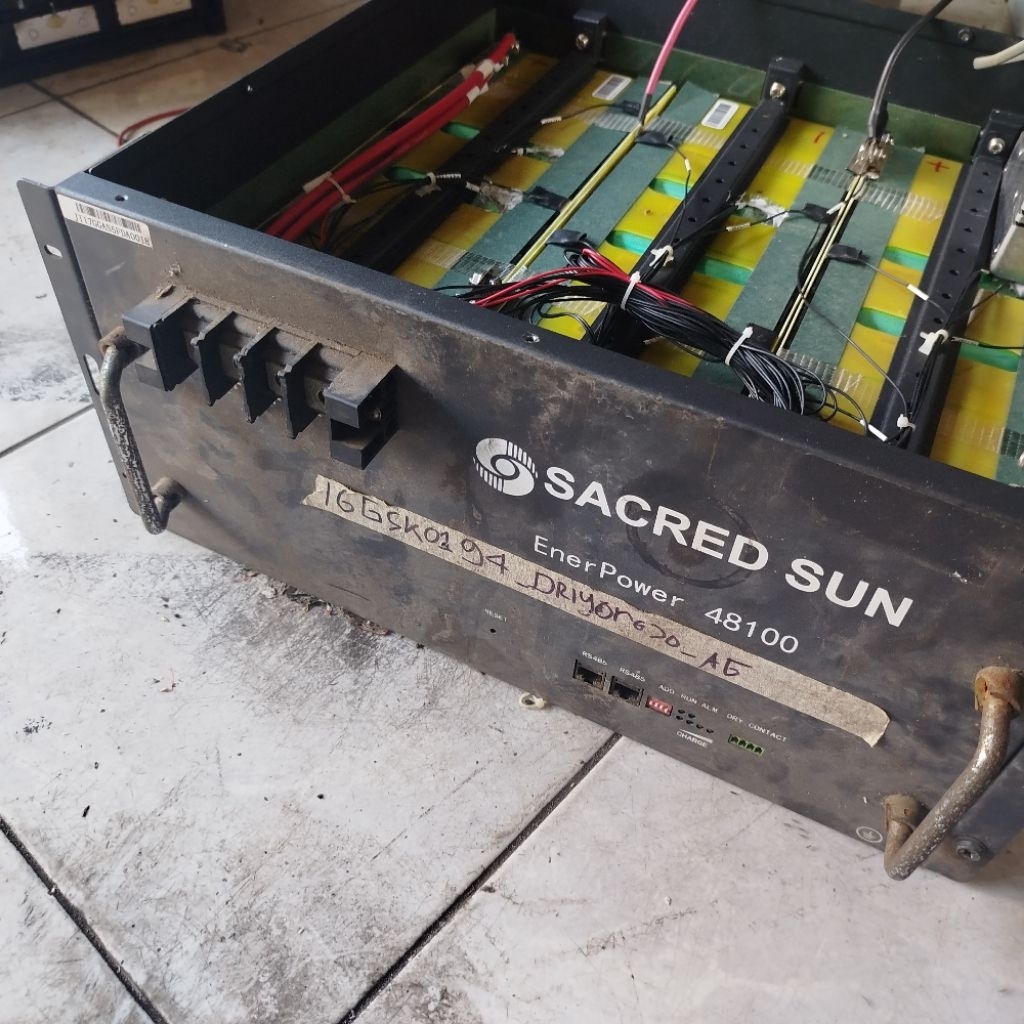 sacred sun jumbo 48v 100ah Cell lontong ijo