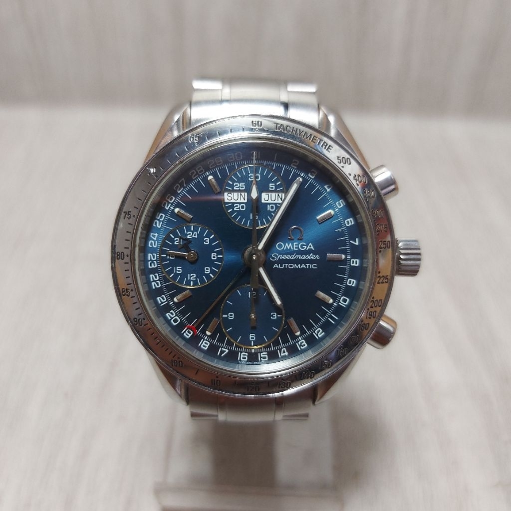 Omega Speedmaster Triple Calender Blue Dial