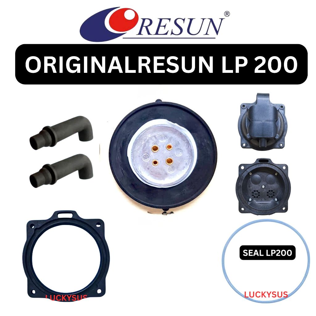 Luckysus  Resun  LP200 Membran Diafragma Tutup Casing Pompa Udara Spare Part Aerator Karet Diaphragm