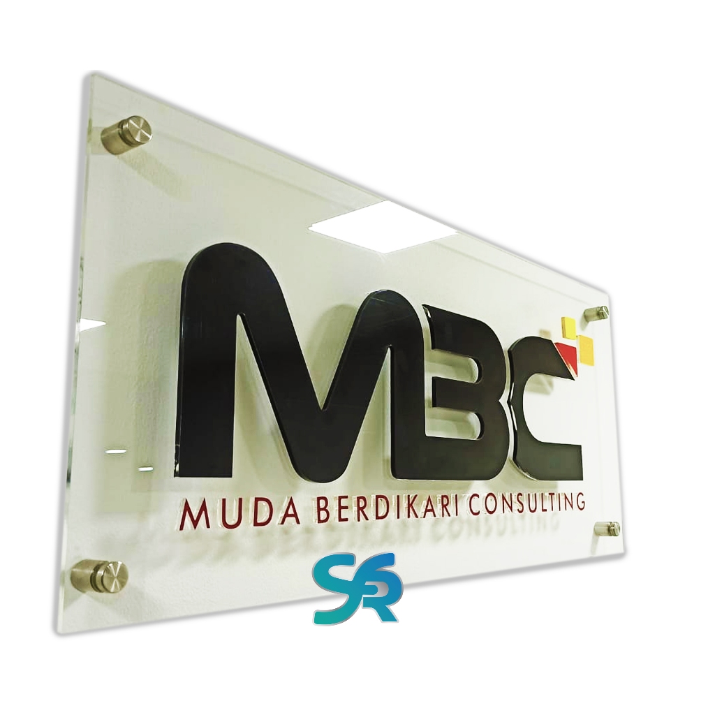 Papan Nama, Papan Merk, Acrylic Dinding, Papan Nama Acrylic, Penunjuk