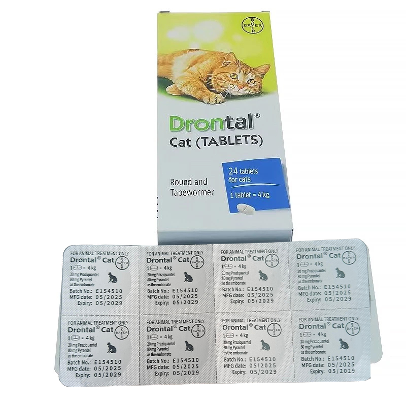 [4 butir] EXP2029 Drontal Cat Asli Obat obat cacing kucing Drontal Cat Original Tablet