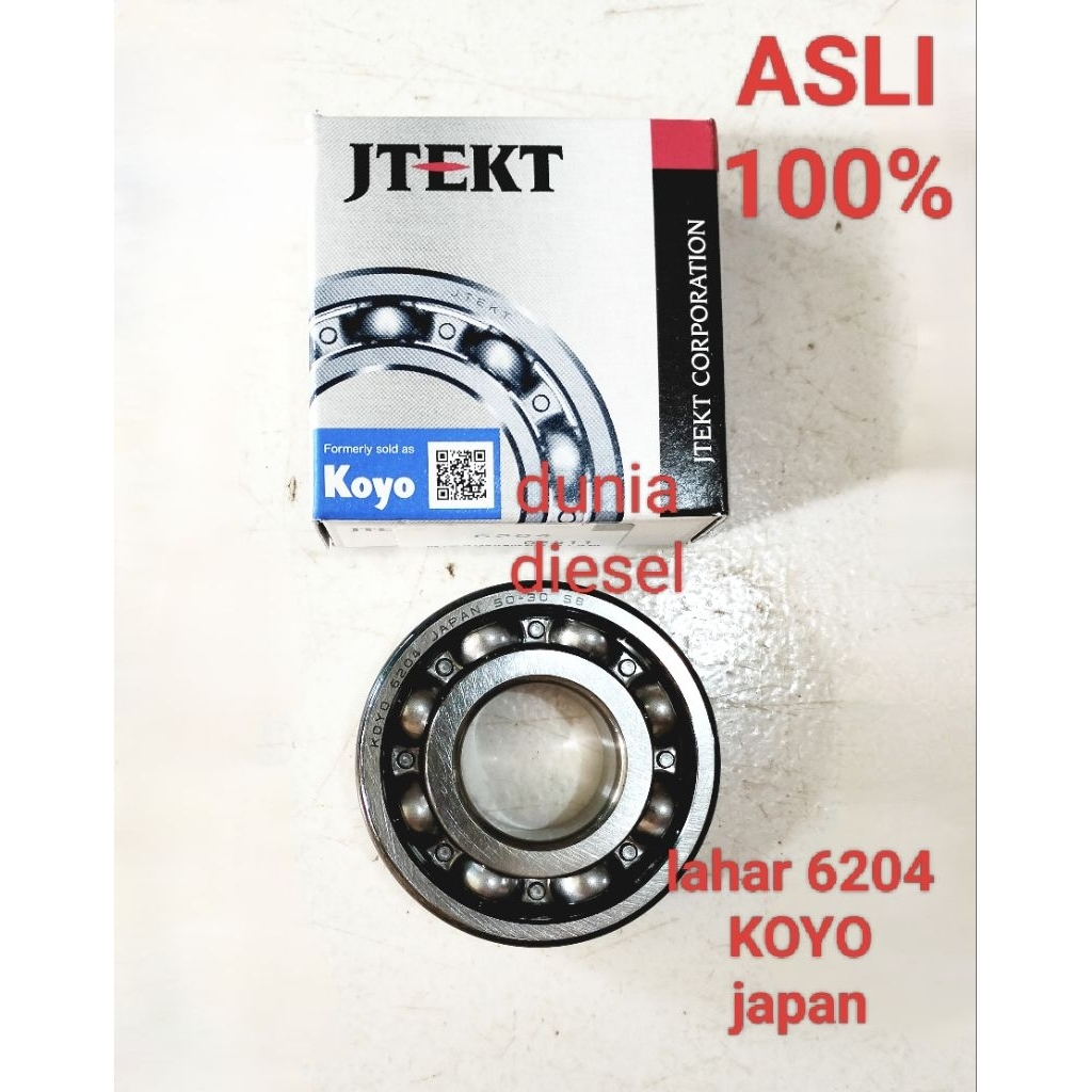 lahar bearing 6204 KOYO Asli laher 6204 original koyo