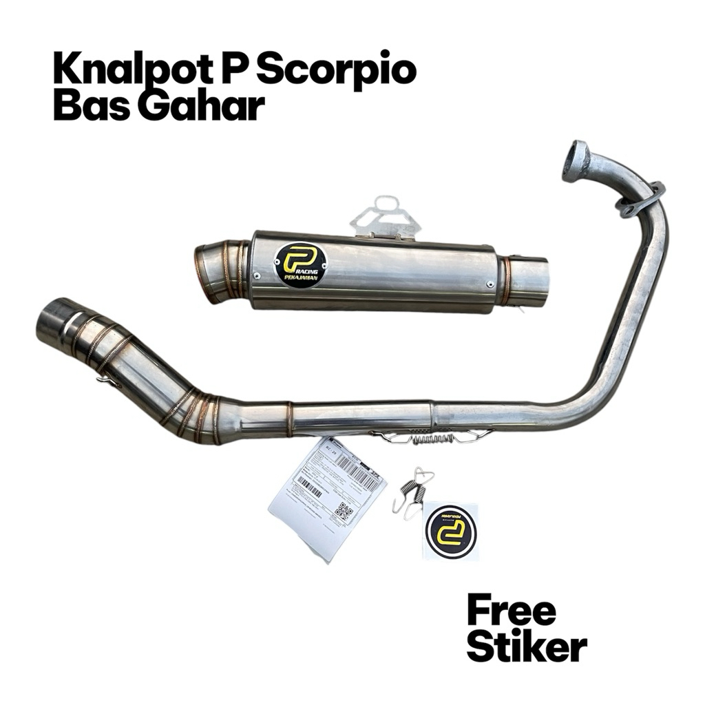 Knalpot Pekajaman Scorpio Byson Vixion Mx Old Mx King Tipe Kompetisi Bas Gahar Inlet 50 Sarteng