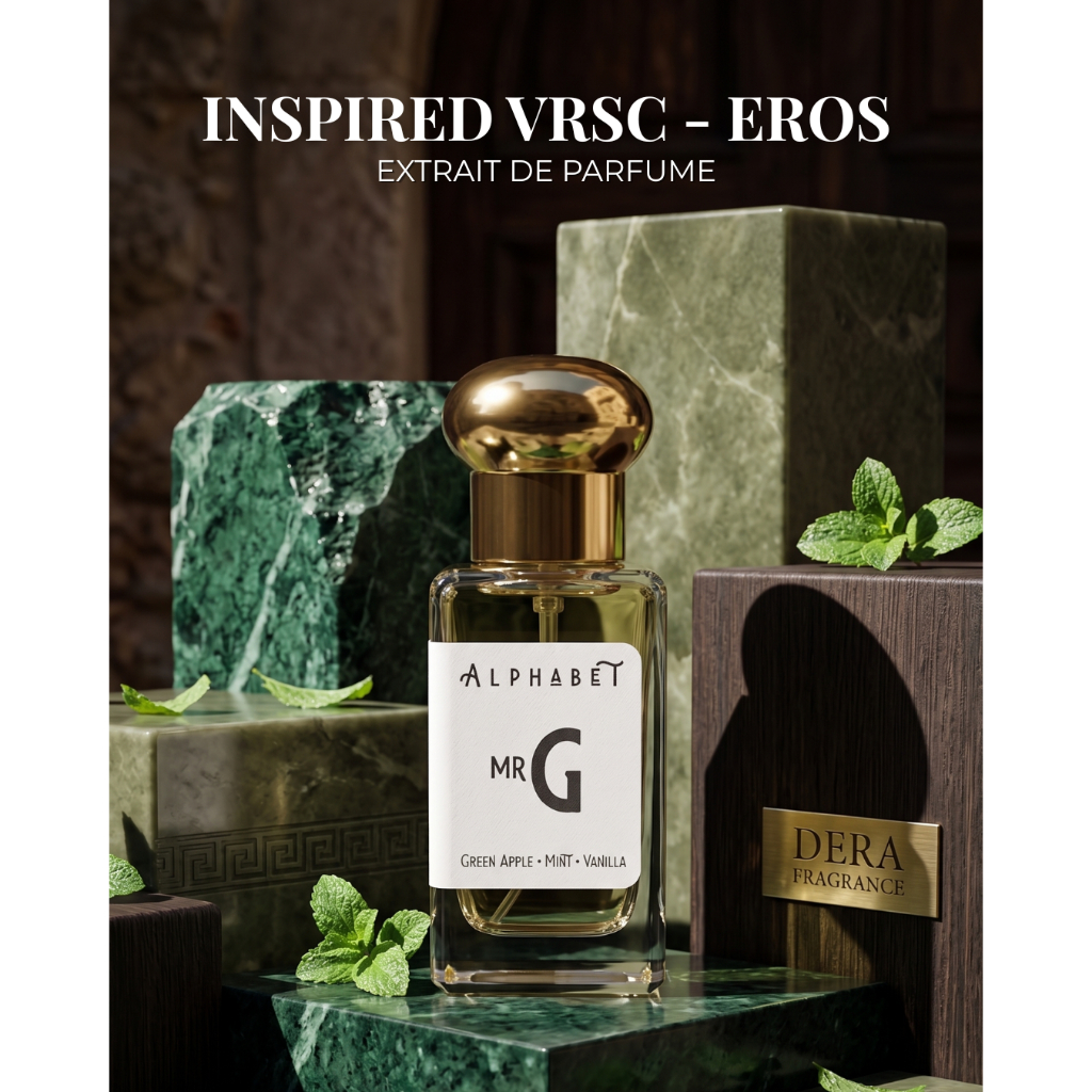 Dera Fragrance Mr G - Parfum Pria Tahan Lama Extrait de Parfum Minyak Wangi Cowok Fresh Mint Maskuli
