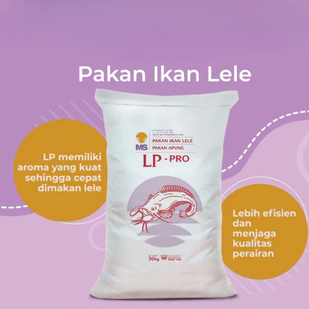 Pelet Ikan Lp Pro Pakan Apung Pur Lele Protein Tinggi Kemasan Repack 1kg