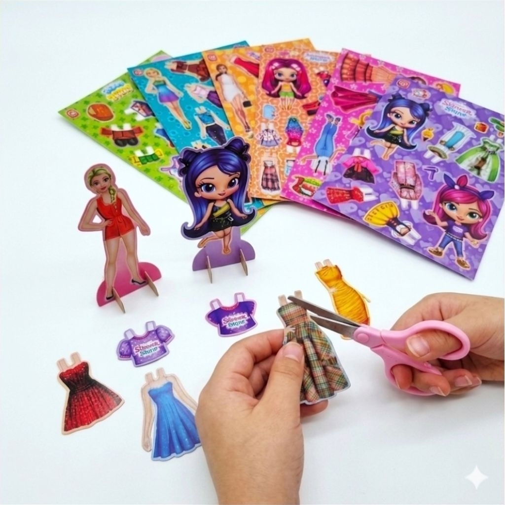 10pc bp kertas puzzle BP bongkar pasang / puzle bp anak