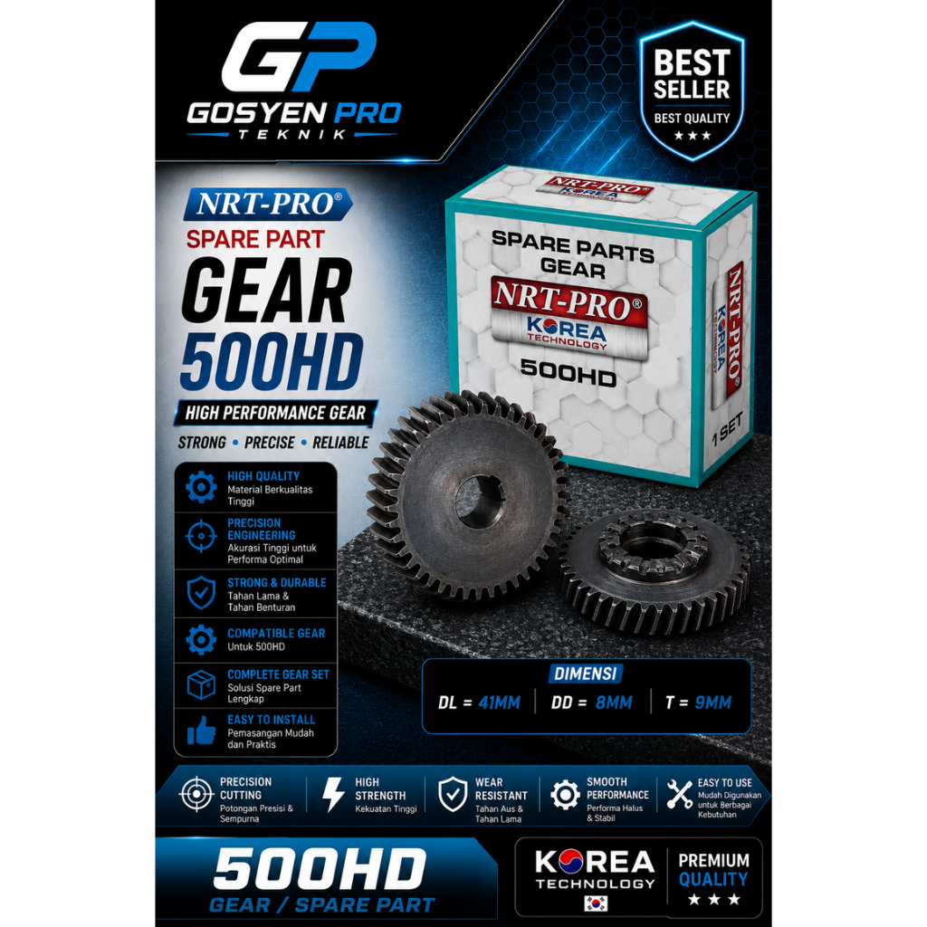GEAR BOR / GIGI NANAS BOR 13MM 500HD NRT-PRO