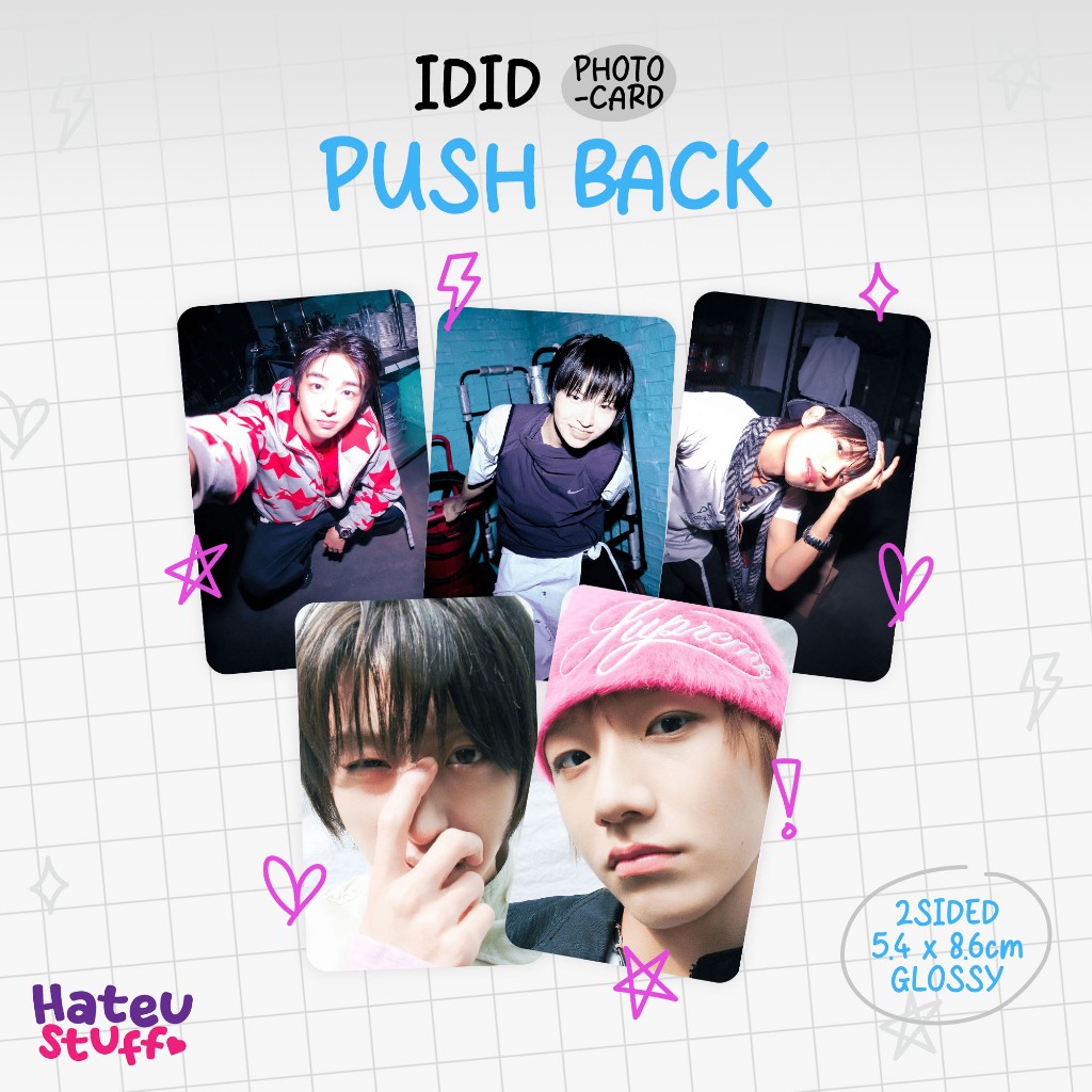 IDID Unofficial Photocard PUSH BACK