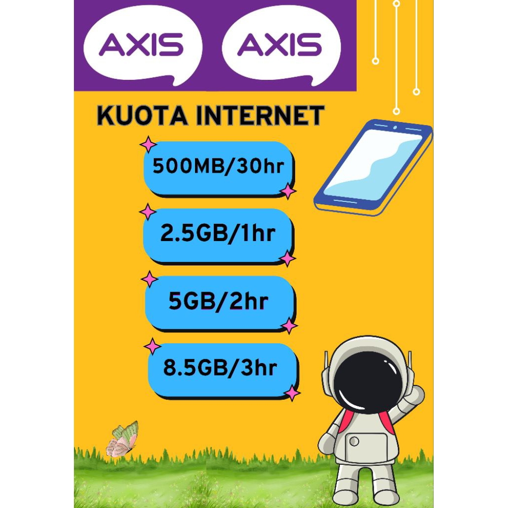 KUOTA INTERNET / PAKET INTERNET MINI HARIAN AXIS MURAH MERIAH