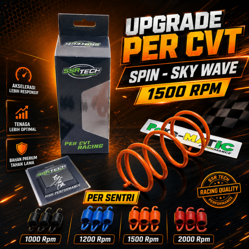UPGRADE PER CVT PLUS PER SENTRI SUZUKI SPIN SKYWAVE 1500 RPM