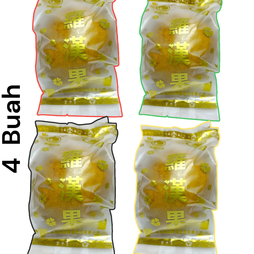 4 Biji Lo Han Kuo Gold Golden / Buah Lo Han Kuo Kuning Emas / Lohanko / Luo Han Guo
