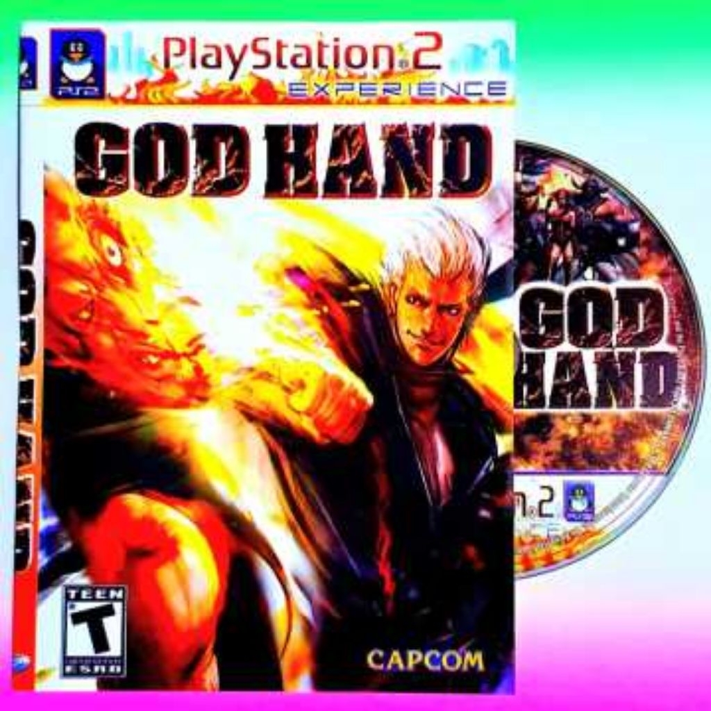 KASET PLAYSTATION GAME PS2-KASET PS2 GOD HAND-GOD HAND PS 2-PS 2 GOD HAND-KASET PS2 FULL LENGKAP-KAS