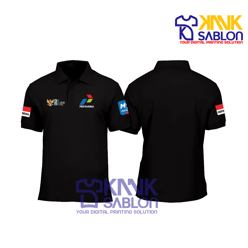 Poloshirt PERTAMINA - Baju berkerah PERTAMINA - Kaos Polo PERTAMINA - Kanksablon