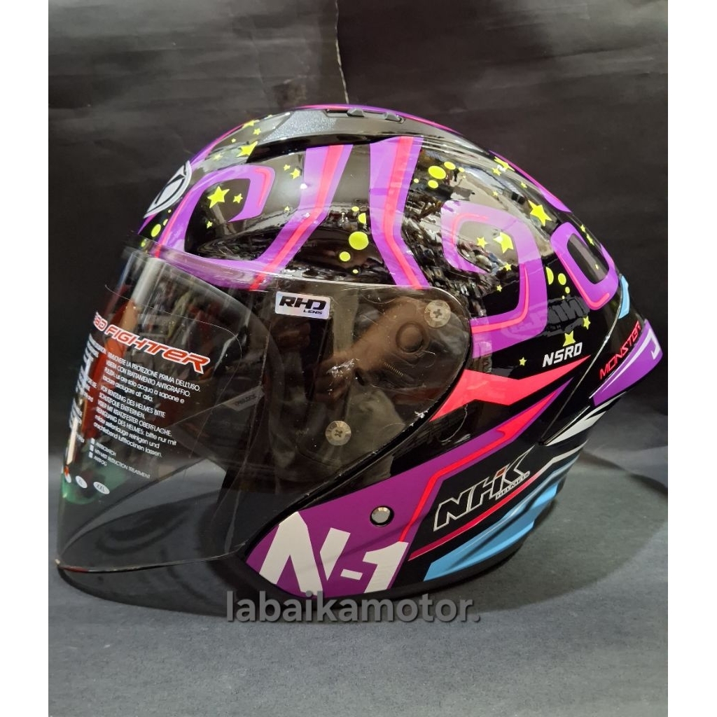 HELM NHK N1 MAX | MOTIF MONSTER | HALF FACE NHK
