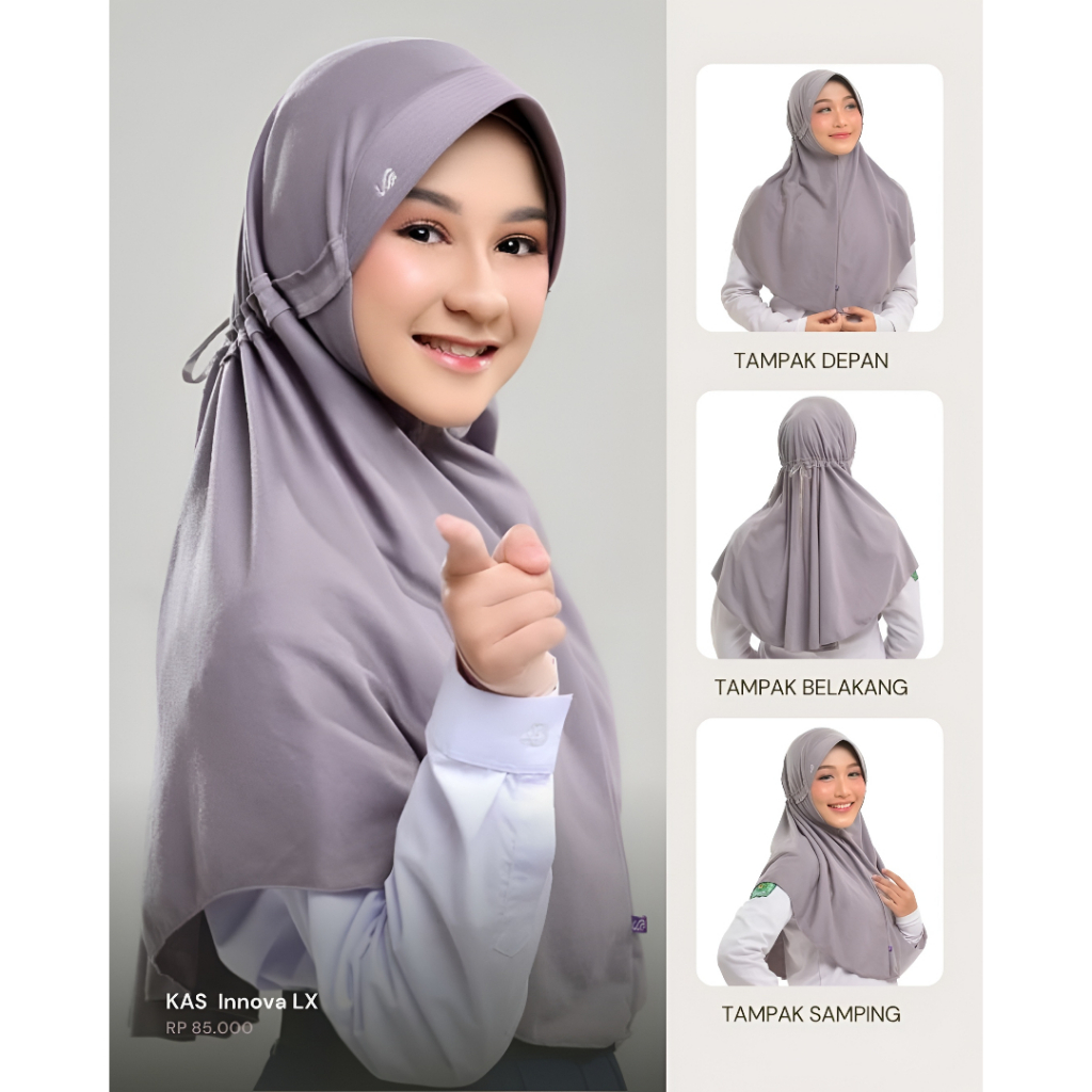 Kerudung INNOVA LX Rabbani Bergo Sekolah RABBANI ORI