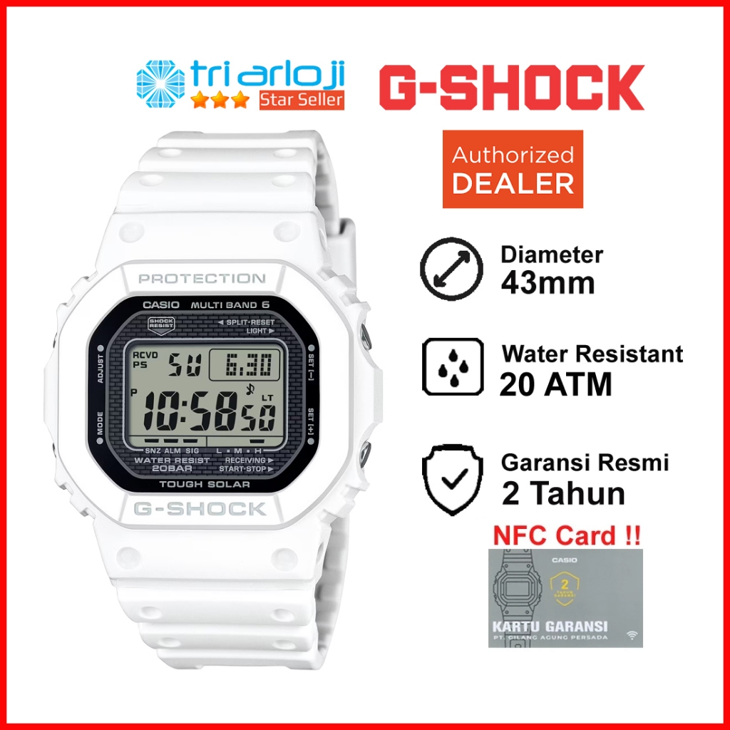 Casio G-SHOCK GW-5000HS-7DR Jam Tangan Pria Digital GSHOCK GW-5000HS-7 GW5000HS Solar