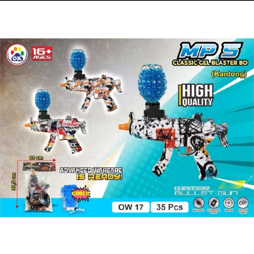 Mainan Pistol Gel Ball / Mainan Water Gel Tembakan / Mainan Soft gun Tembak Pistol