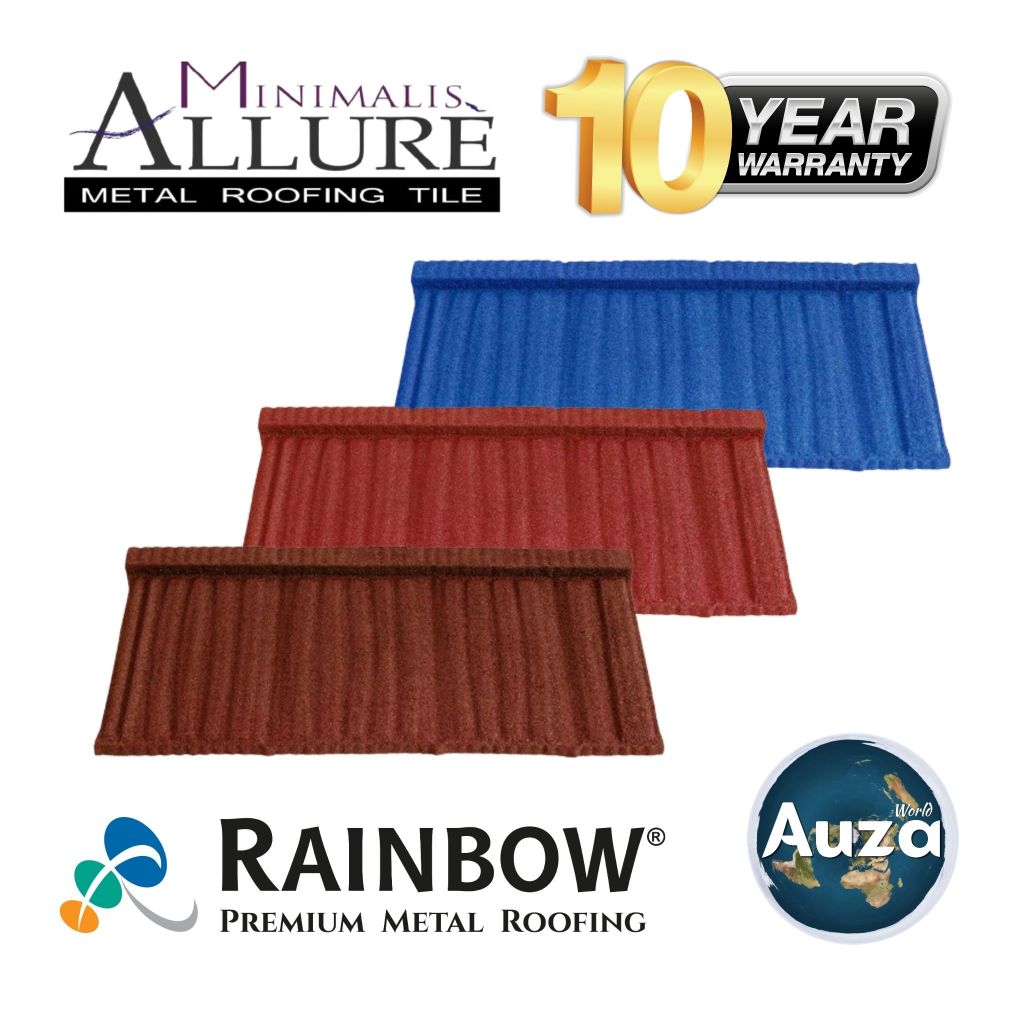 Genteng Metal Pasir Premium 1x4 | Minimalis Allure Stone-coated Metal Roofing | Garansi 10 Tahun