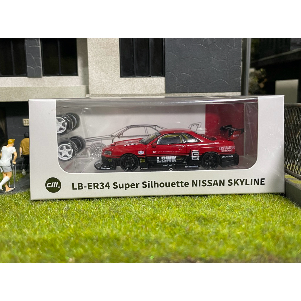 CM Model Nissan ER34 LBWK Red ER01 (SEAL)