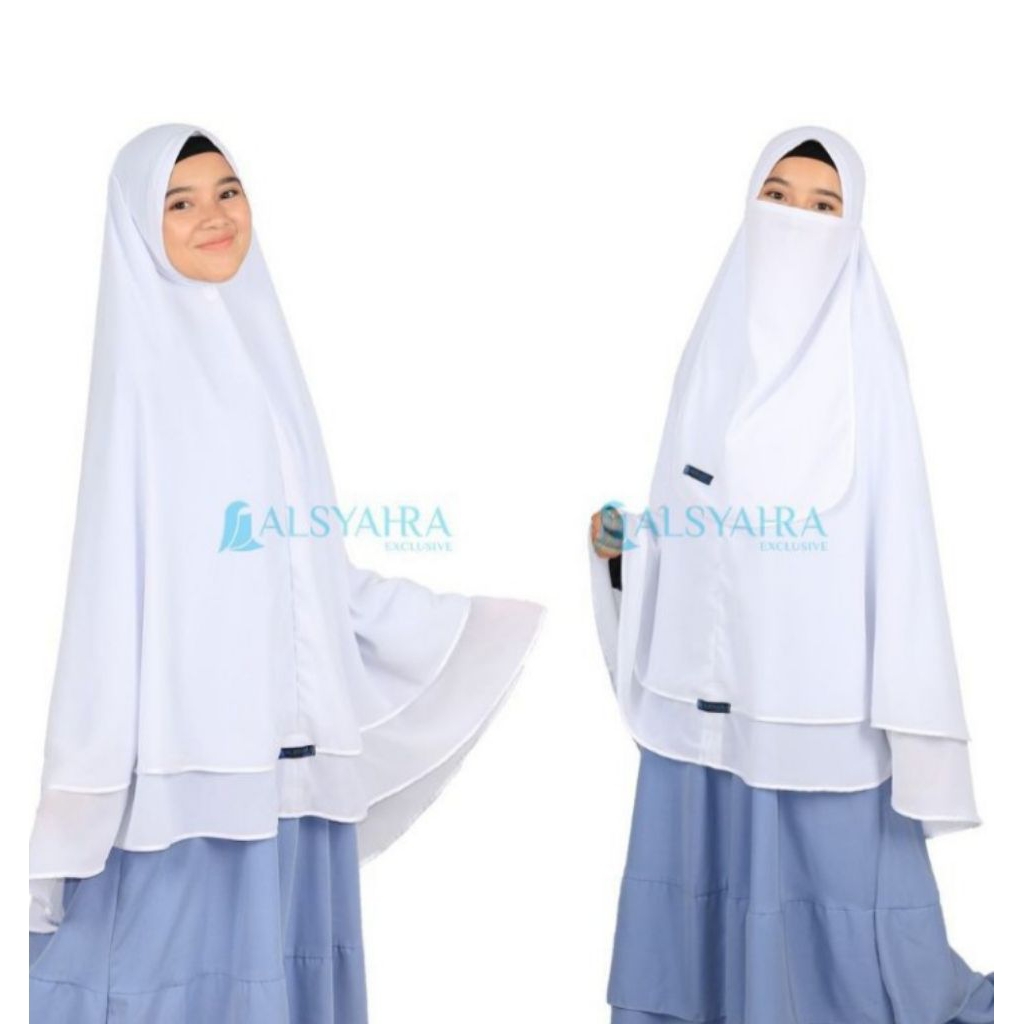Set Khimar walimah syari Al syahra ukuran XL