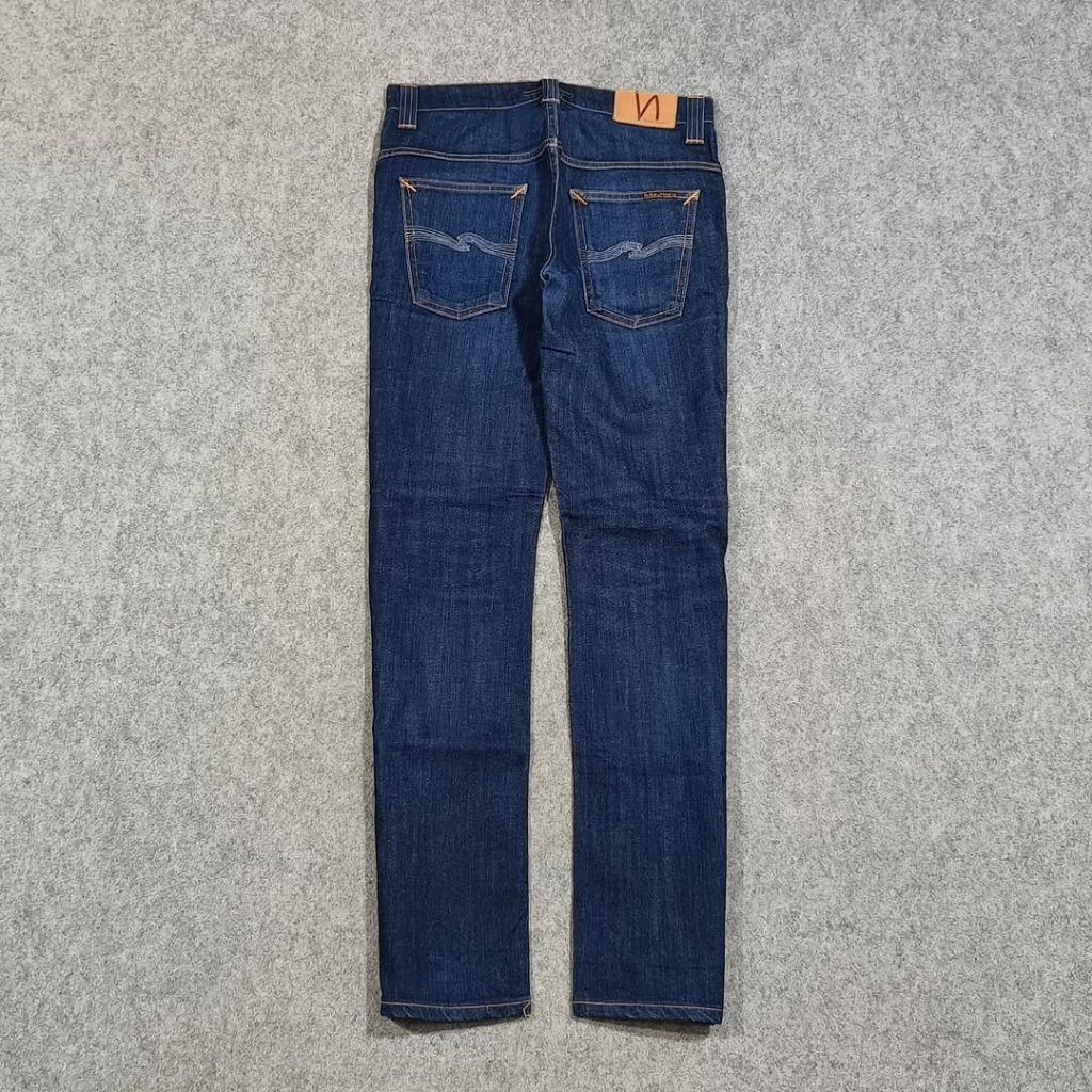 Celana slim fit jeans panjang pria NUDIE JEANS size 30 second