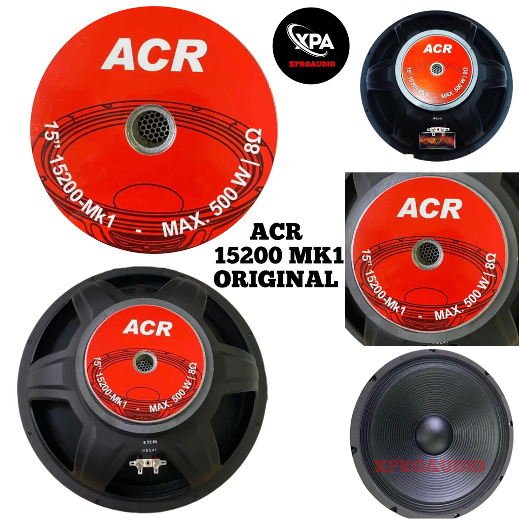 ACR 15” 15200 MK1 komponen speaker 15 inch 500 watt 8 ohm spiker driver 15in speker 15 inci original