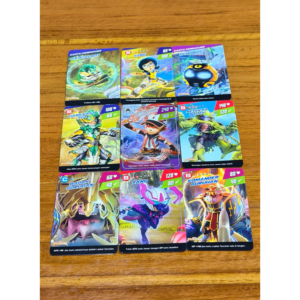 Boboiboy Monsta Galaxy Card Pek Fusion Mix 2