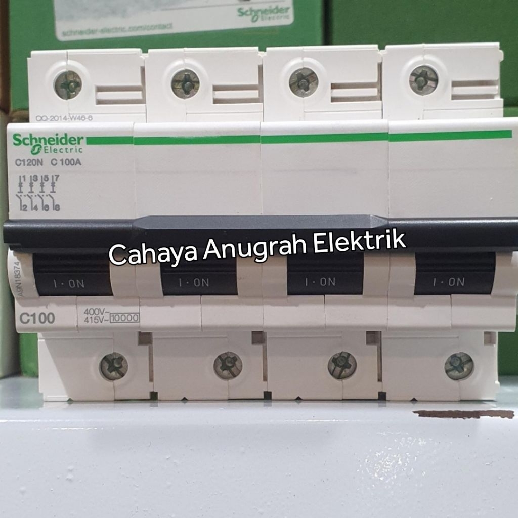 MCB SCHNEIDER C120N 100A 4P / MCB SCHNEIDER 100A 4P original