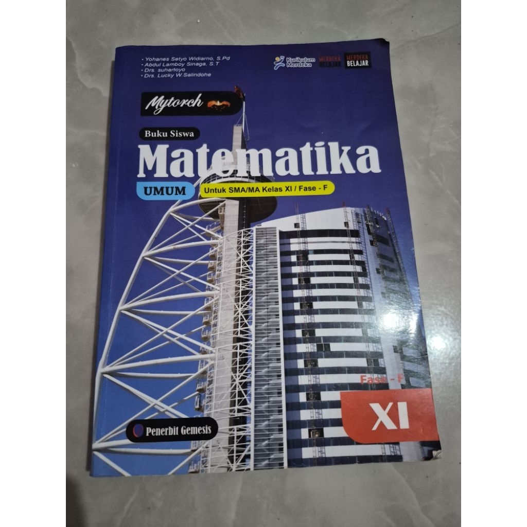 Buku Siswa Matematika Umum untuk jenjang SMA/MA Kelas XI Kelas 11 (Fase F) Kurikulum Merdeka Penerbi