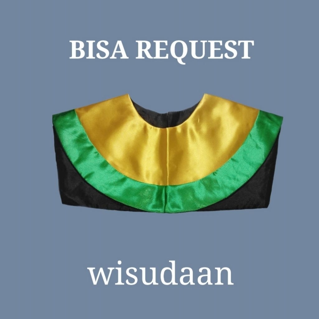 Slaber Wisuda List Satu perlengkapan wisuda aksesoris wisuda kerah slaber
