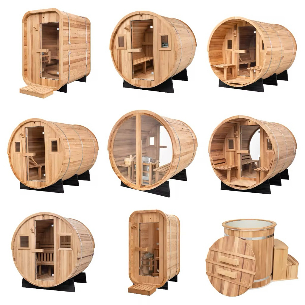 CUSTOM SAUNA ROOM KAYU | BARREL SAUNA | CUBE SAUNA | PANORAMIC SAUNA
