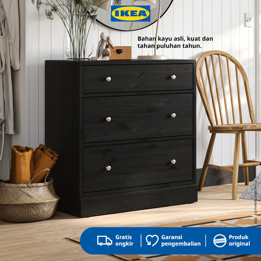 IKEA HAVSTA Lemari Penyimpanan Dengan Laci Serbaguna