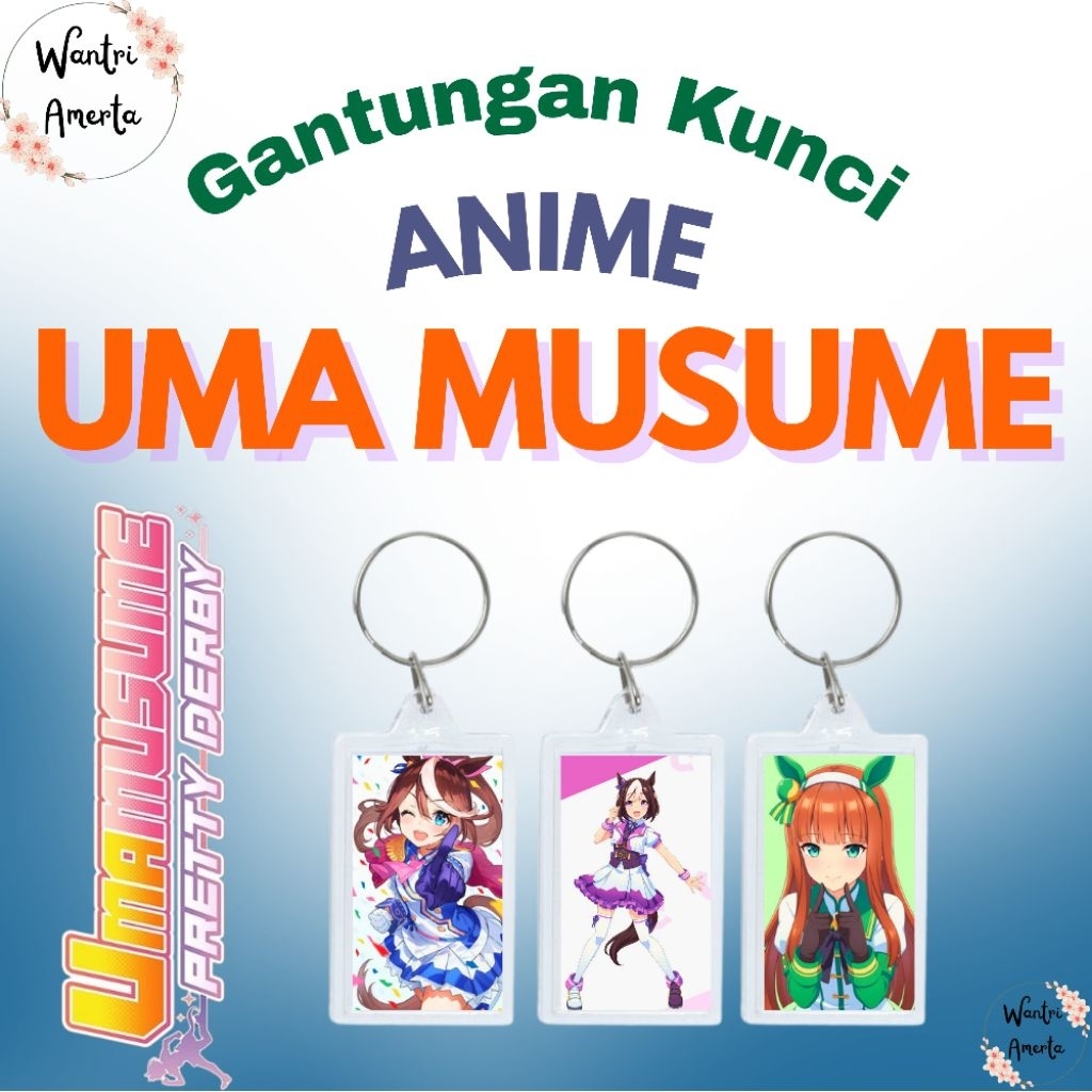 Gantungan Kunci Anime Uma Musume / Keychain Uma Musume