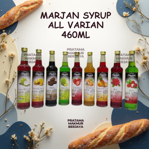MARJAN SIRUP ANEKA RASA 460ML / MARJAN SYRUP ALL VARIAN BOTOL 460ML