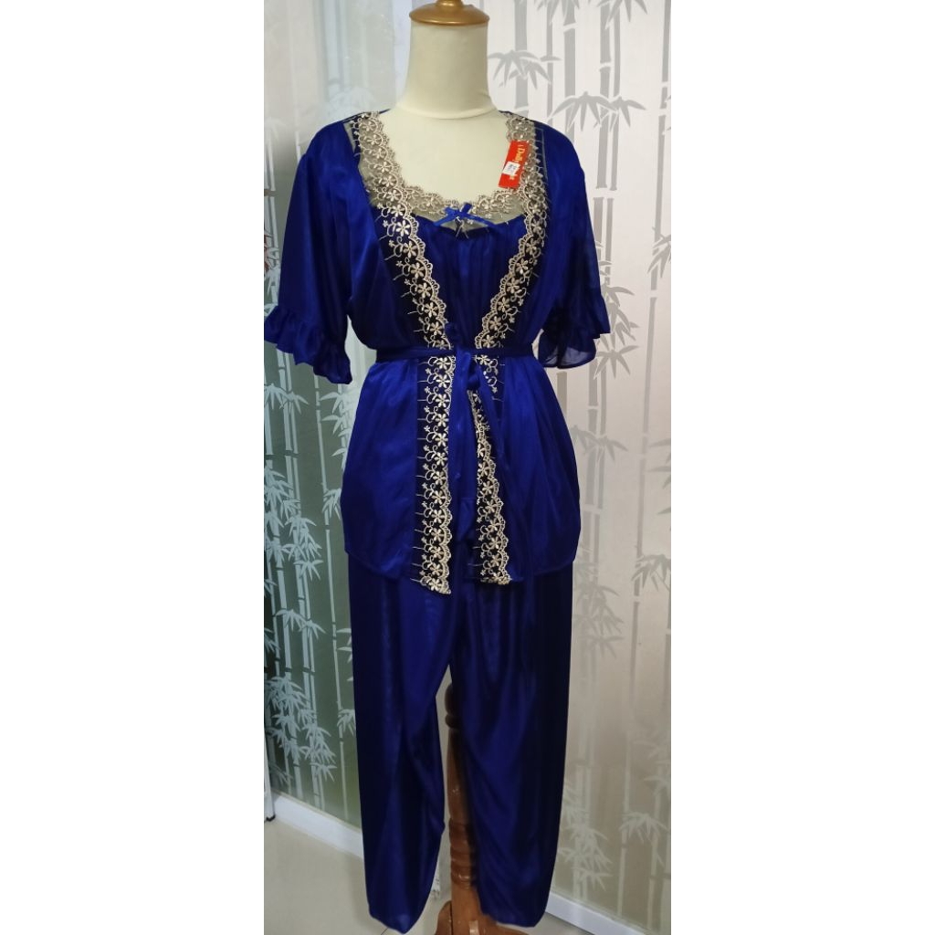 Baju tidur wanita kimono celana panjang