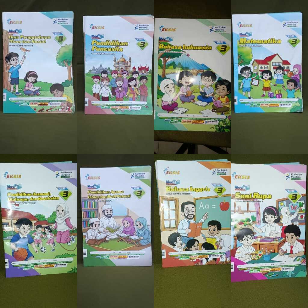 Buku LKS SD MI Eksis kelas 3 Kurikulum Merdeka Semester ganjil