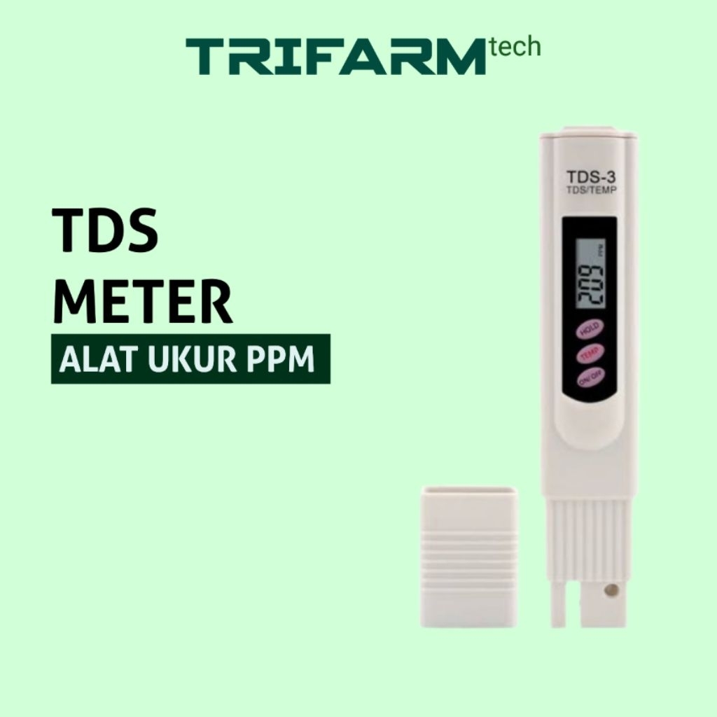 TDS 3 Alat Ukur PPM Nutrisi AB Mix Hidroponik TDS Meter TRIFARM_tech