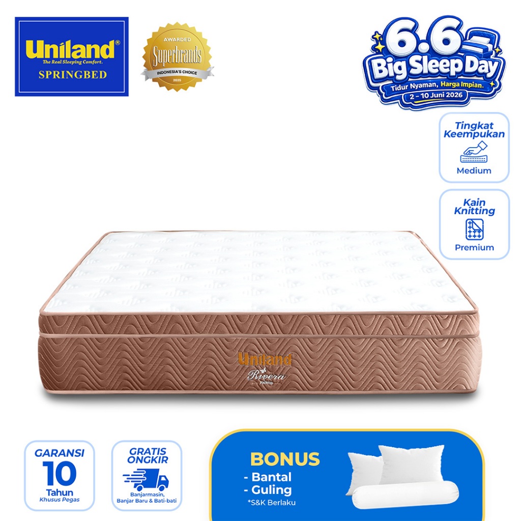 Uniland Springbed Rivera Plushtop - Hanya Kasur