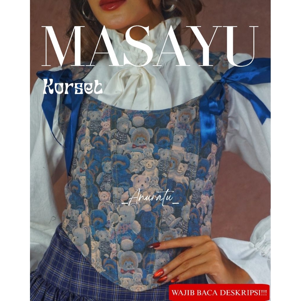 MASAYU Korset Bustier Wanita Vintage| Anuratu Store Official