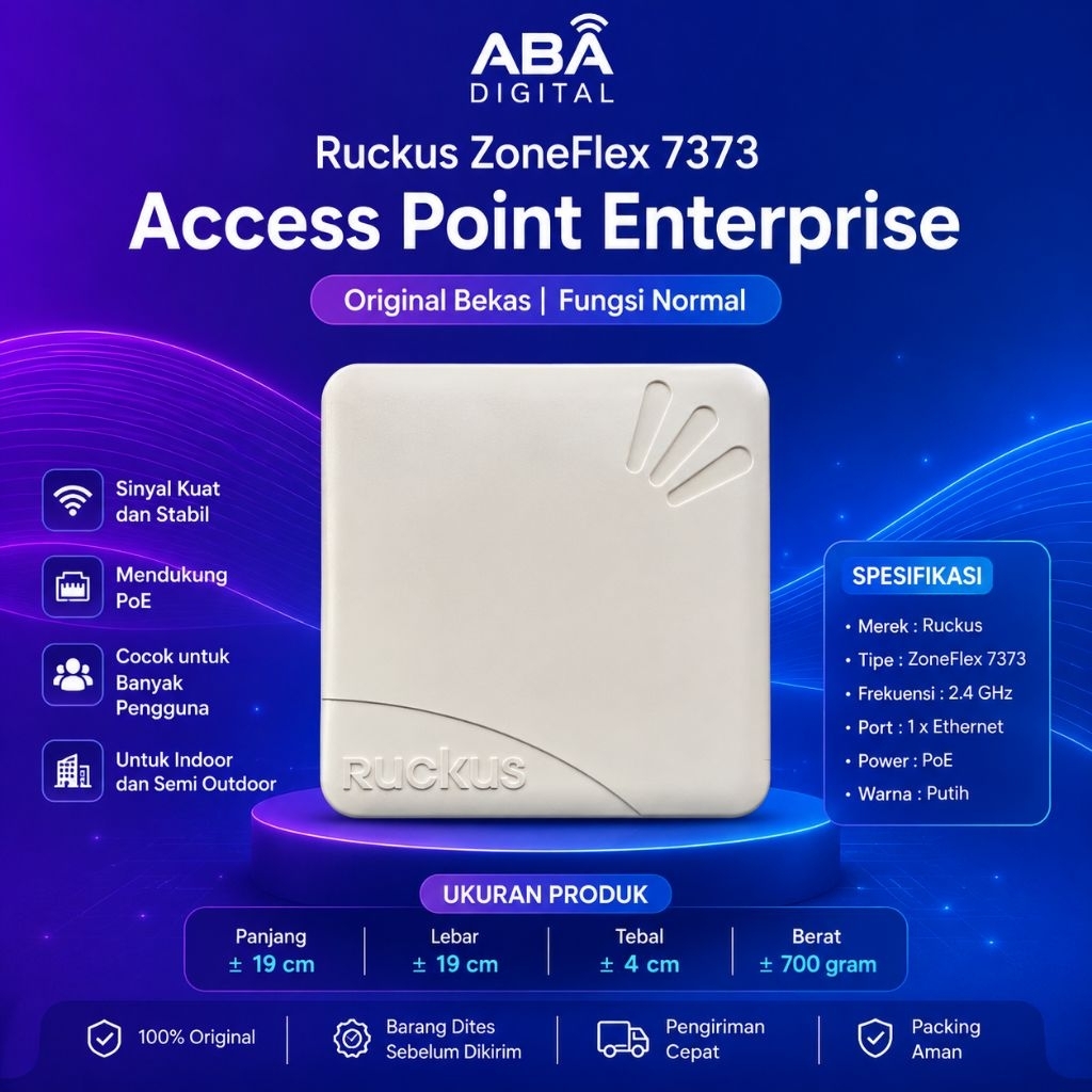 Ruckus ZoneFlex 7372 Access Point Outdoor Indoor WiFi Enterprise Original Bekas Normal - BISA MINING
