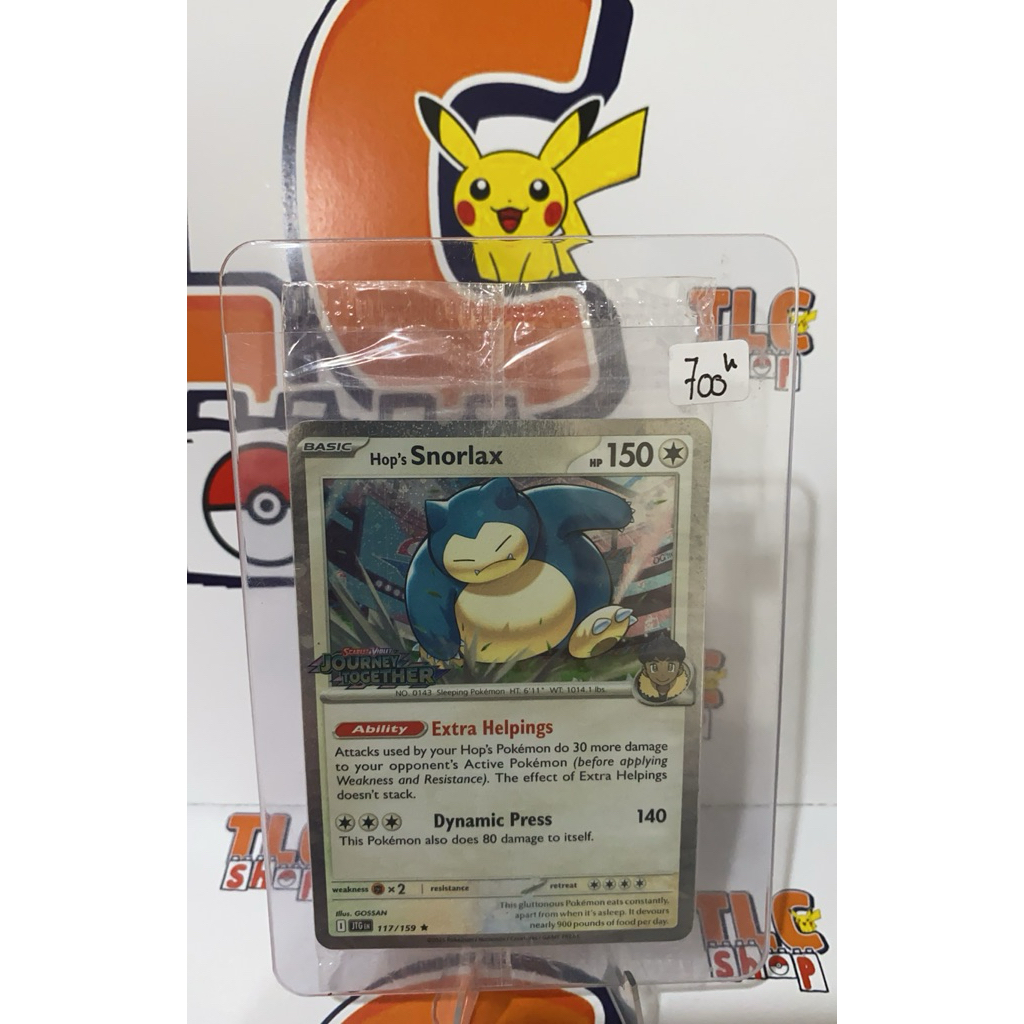 Kartu Pokemon Promo English Journey Together Hop's Snorlax