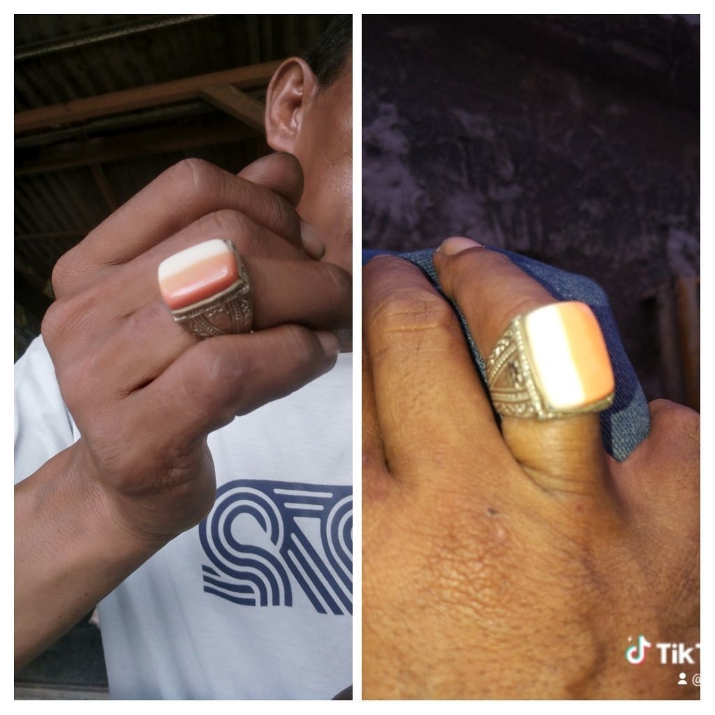 cincin batu merah putih
