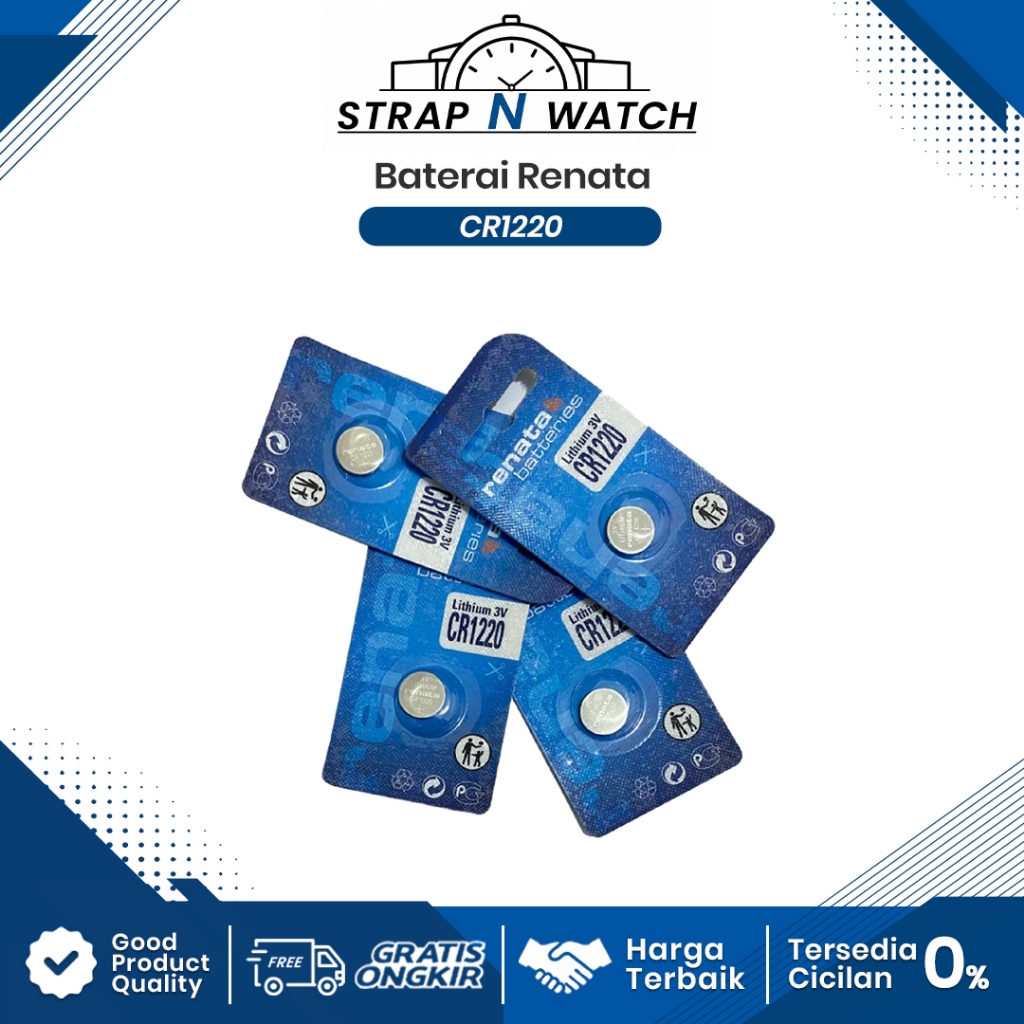 Baterai RENATA CR1220 CR 1220 Battery RENATA CR1220 CR 1220 Batre RENATA CR1220 CR 1220 3V Original