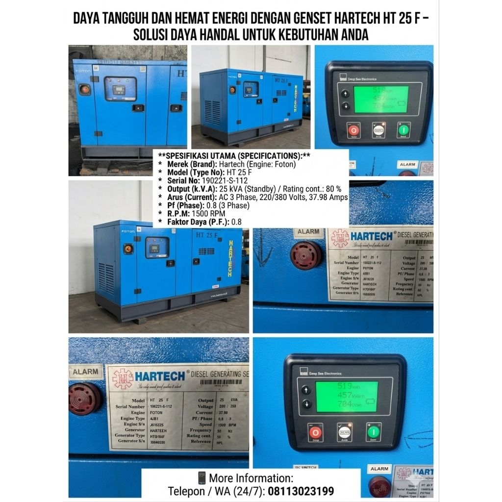 Genset bekas 25 KVA