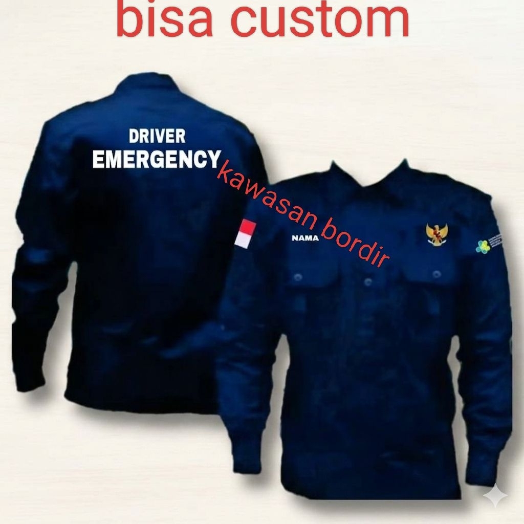 Terbaru kemeja driver emergency baju driver emergency seragam driver emergency seragam driver ambula