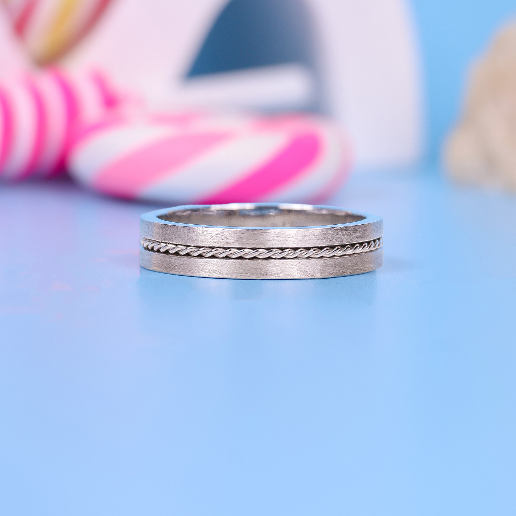 Tiffanka wedding Ring - Cincin Pria Palladium Model Delano