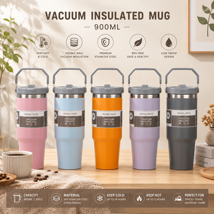 Tumbler Tyso 900ml Anti Bocor Panas Dingin Mug Tyso
